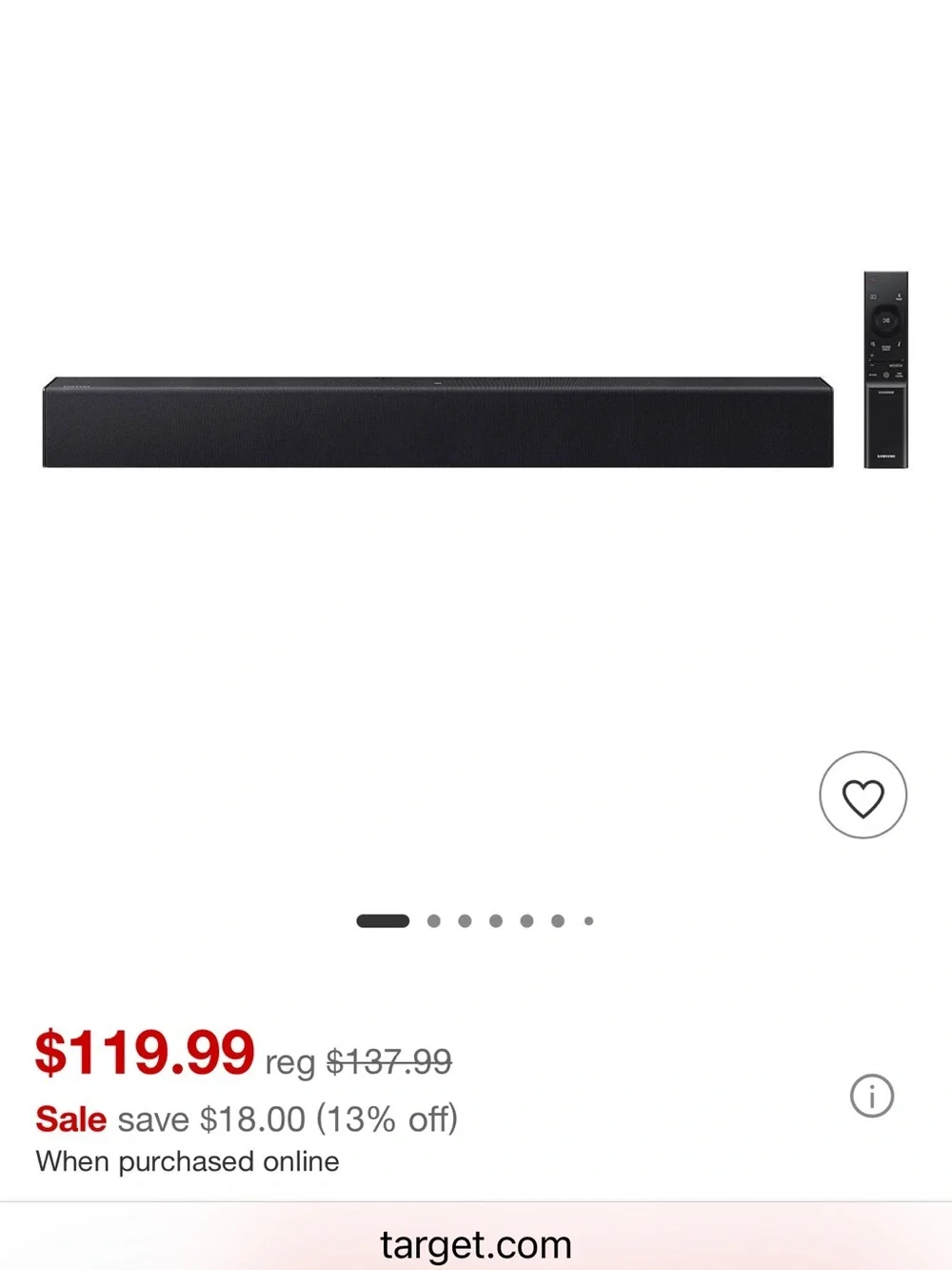 Samsung B-Series B40OF Soundbar Dolby Audio HDMI with remote